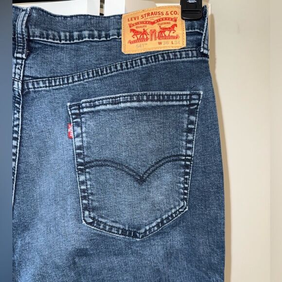 Levi's Men's Straight Jeans in Blue Size 36x34 - Picture 5 of 7